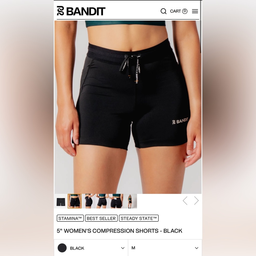 Bandit running 5 inch shorts